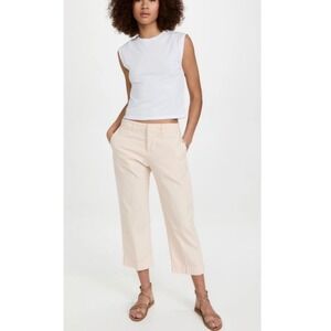 Frame Le Tomboy Trousers Pants Washed Nude Pink 100% Cotton Neutral Women's 26